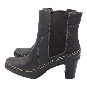 Aerosoles 'Gorge' ankle boots brown leather heels